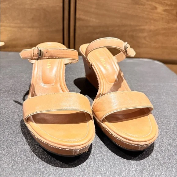 Cole Haan Wedges Slip On Thin Straps - Picture 2 of 12